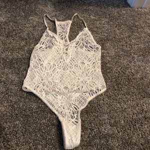 Lace bodysuit from VS. Never wore